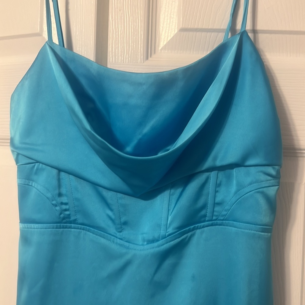Steve Madden Aimee Blue Midi Dress - Picture 6 of 8